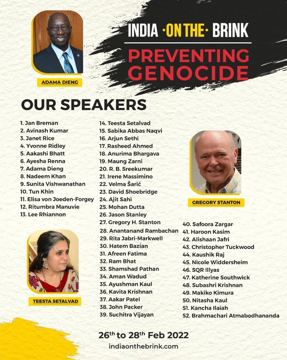 Summit on Preventing Genocide In India